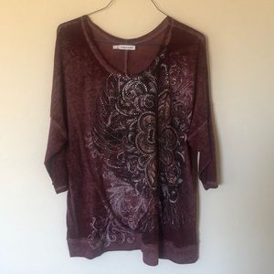 Maurices 3/4 length sleeve top